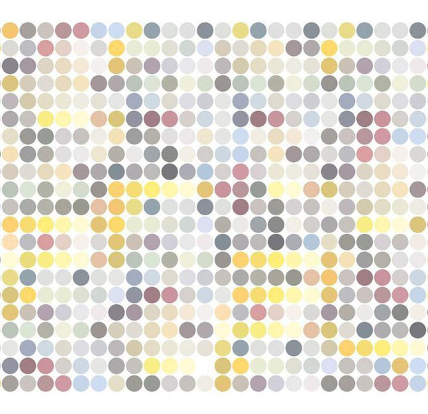 Abstract Wallpaper Wall Mural - Colored Polka Dots