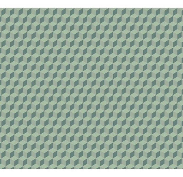 Abstract Wallpaper Wall Mural - Monochromatic Cubes