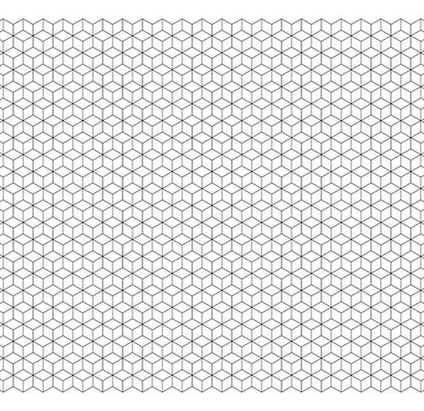 Abstract Wallpaper Wall Mural - Cubic Lines