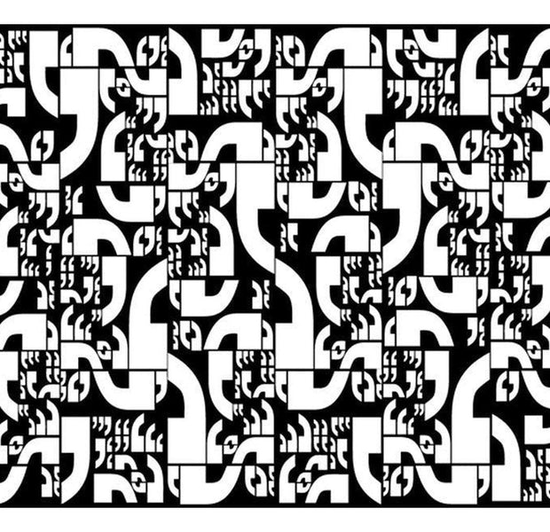 Abstract Wallpaper Wall Mural - Commas