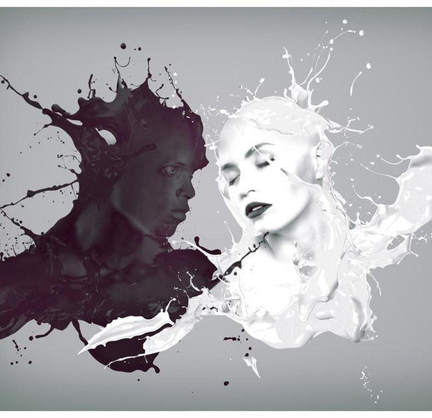 Abstract Wallpaper Wall Mural - Opposites Attract