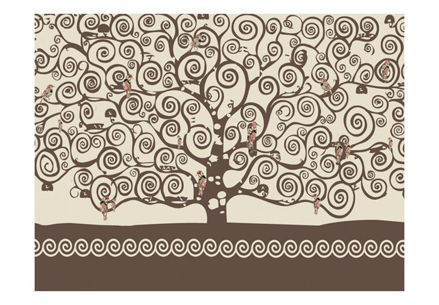 Wall mural - Spiral branches-TipTopHomeDecor