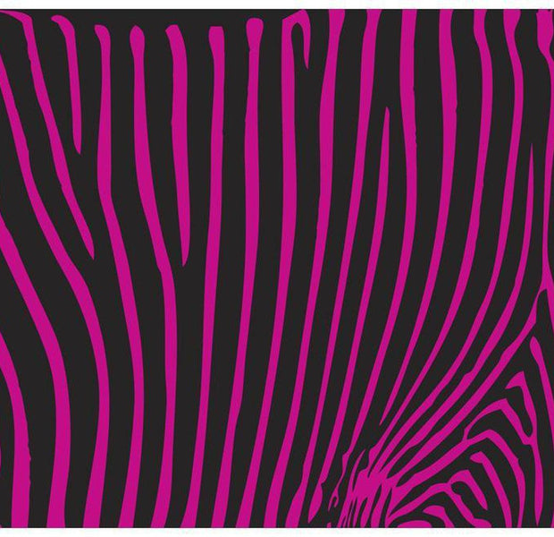 Abstract Wallpaper Wall Mural - Zebra Pattern Violet