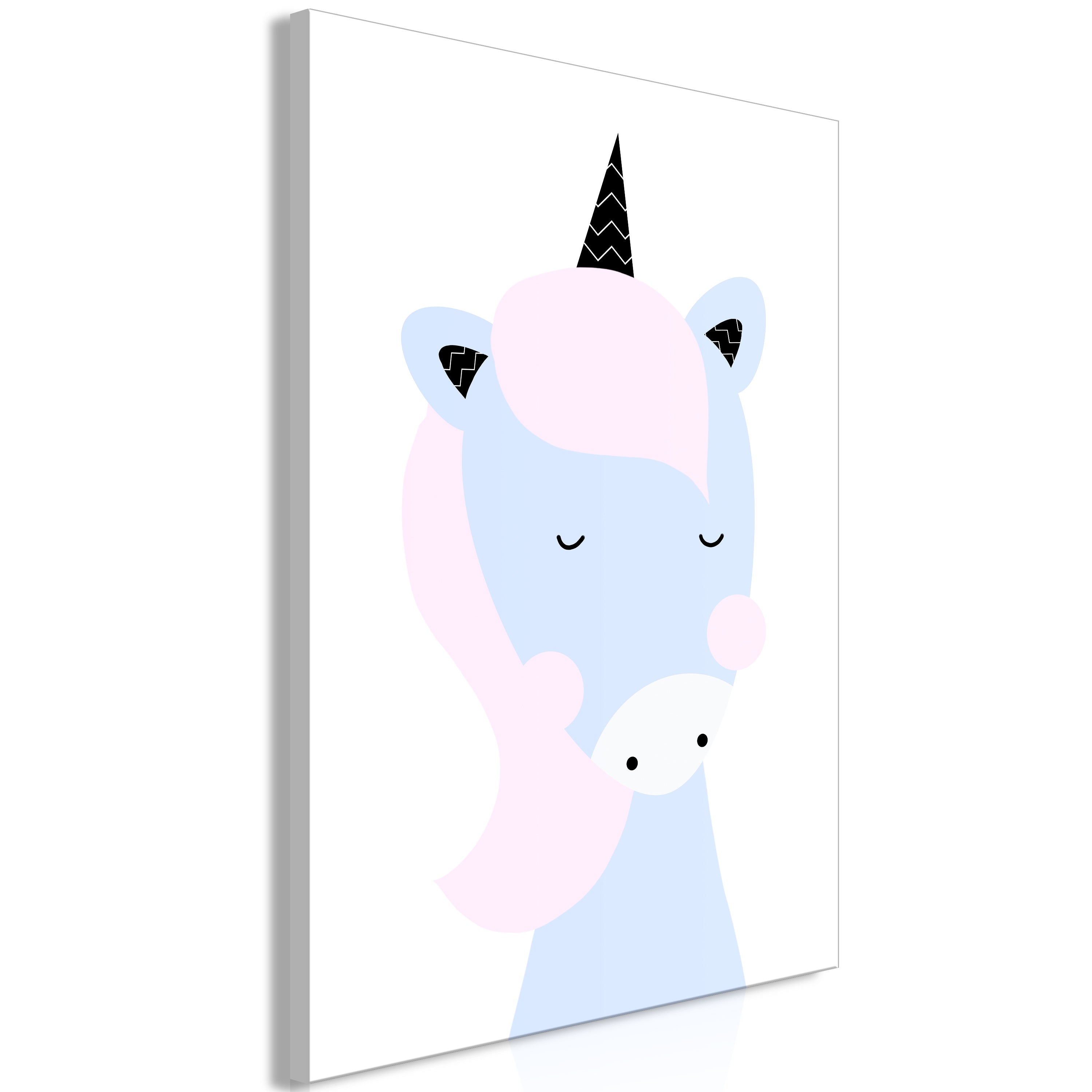Cartoon Canvas Wall Art - Sweet Unicorn