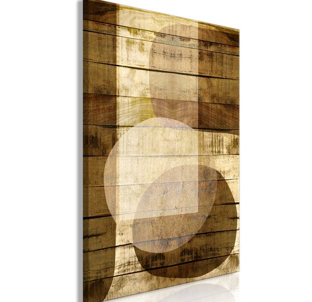 Abstract Canvas Wall Art - Golden Chocolate