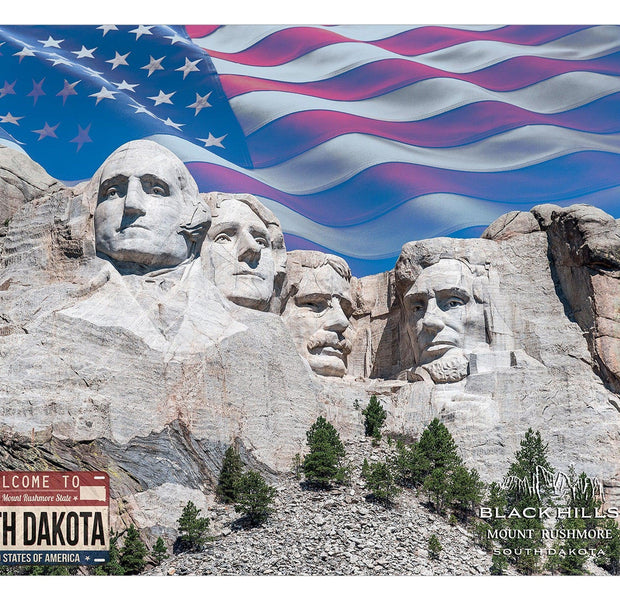 Americana Wallpaper Wall Mural - Mount Rushmore