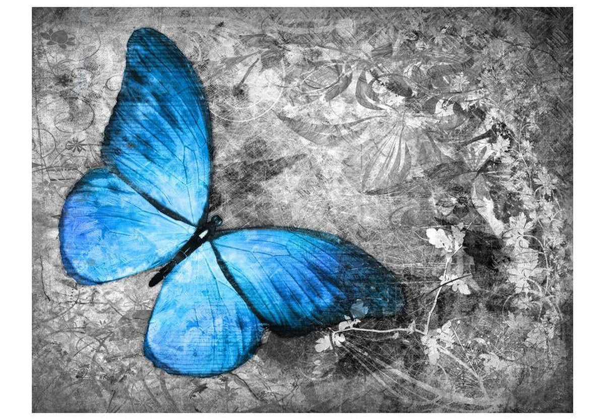 Animal Wallpaper Wall Mural - Blue Butterfly – Tiptophomedecor