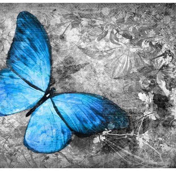 Animal Wallpaper Wall Mural - Blue Butterfly