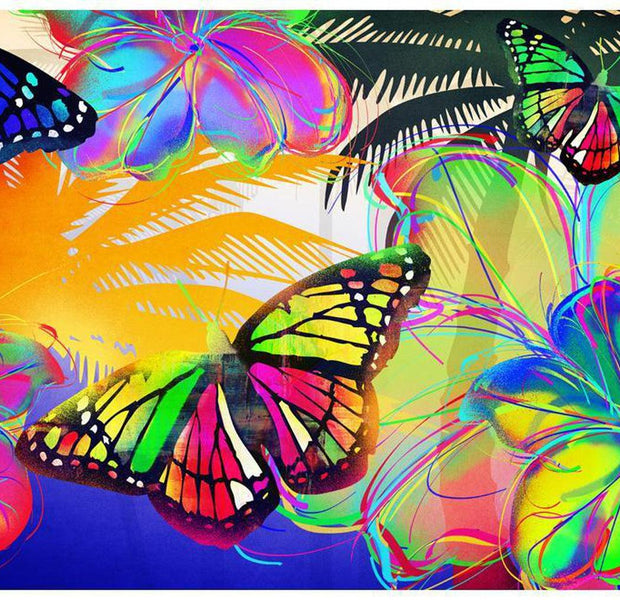 Animal Wallpaper Wall Mural - Modern Butterfly Art