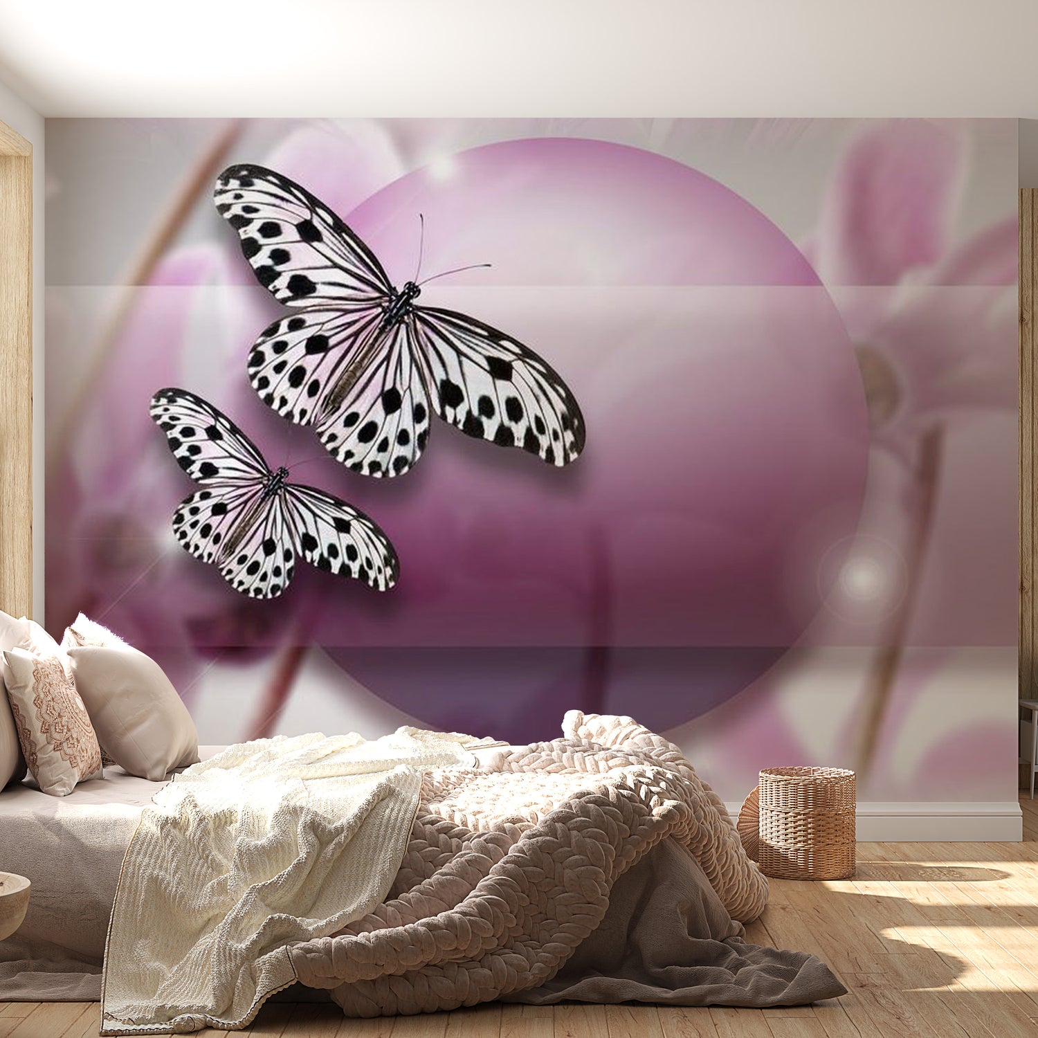 Animal Wallpaper Wall Mural - Butterfly Evening