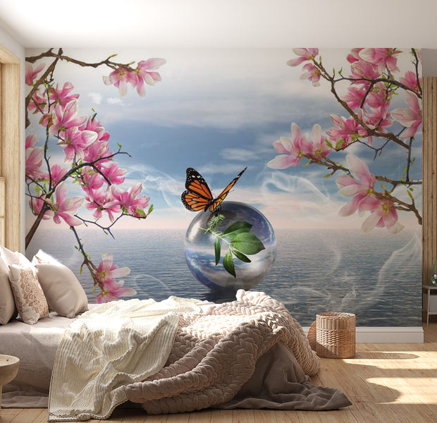 Animal Wallpaper Wall Mural - Serene Butterfly