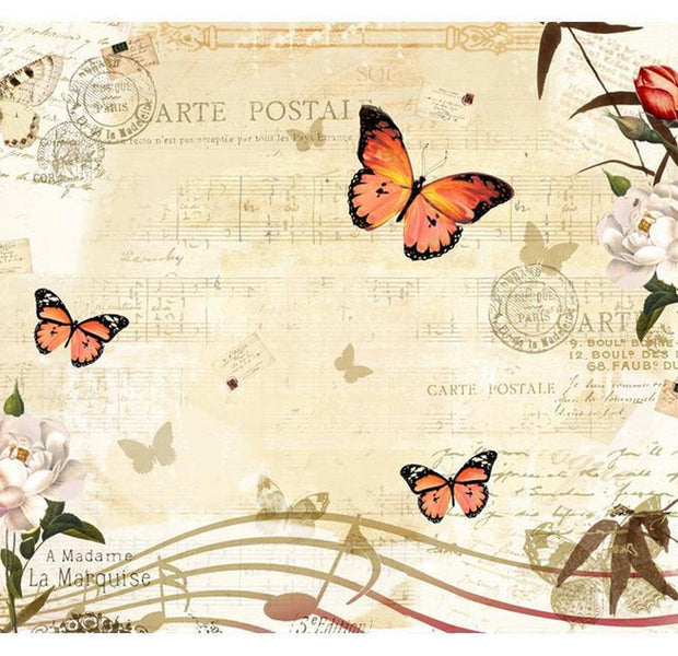 Animal Wallpaper Wall Mural - Butterfly Melodie