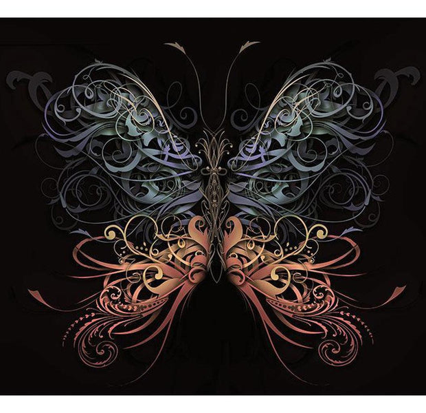 Animal Wallpaper Wall Mural - Butterfly 3D