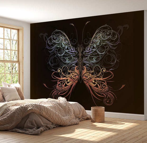 Animal Wallpaper Wall Mural - Butterfly 3D