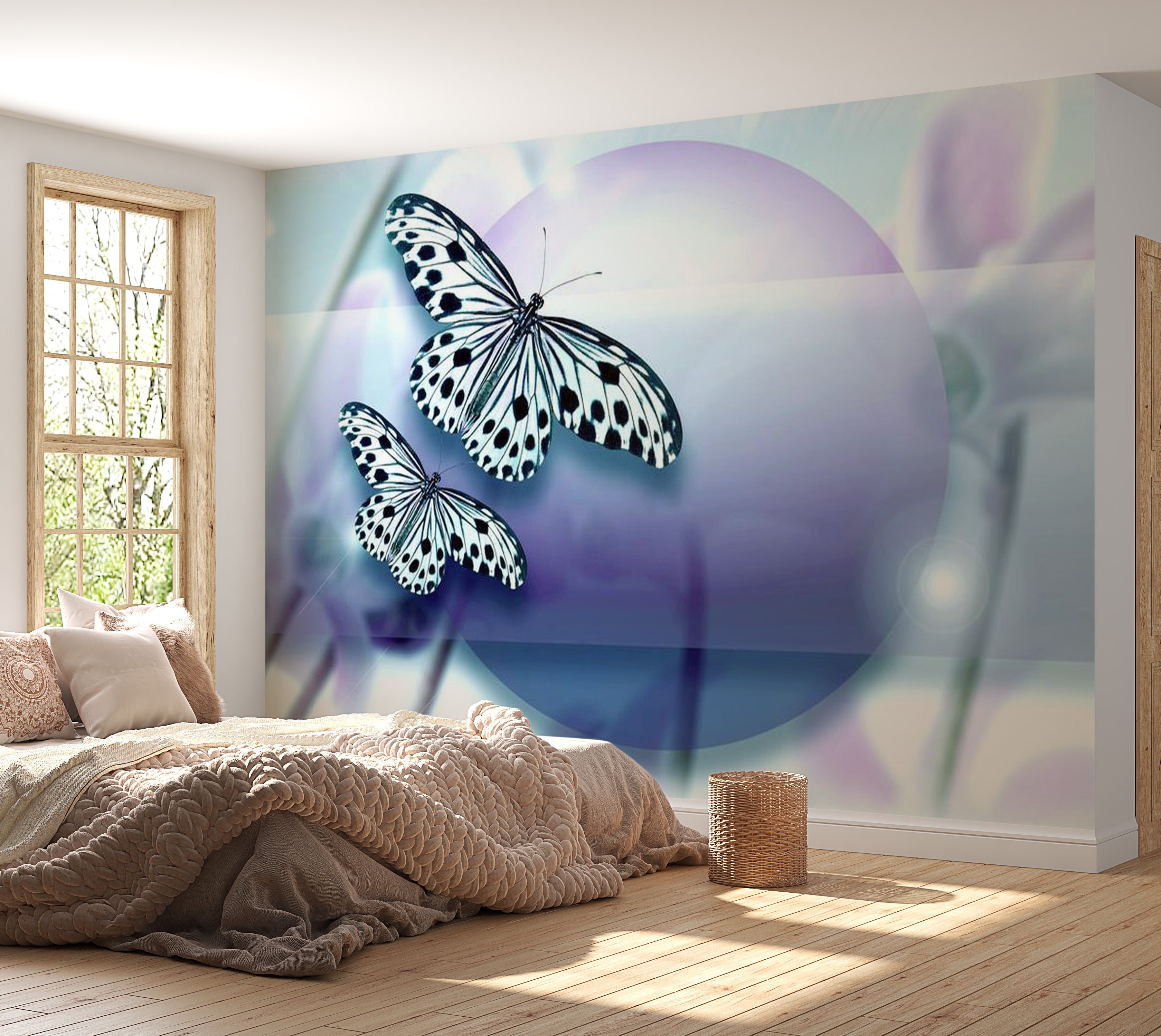 Animal Wallpaper Wall Mural - Butterfly Fantasy