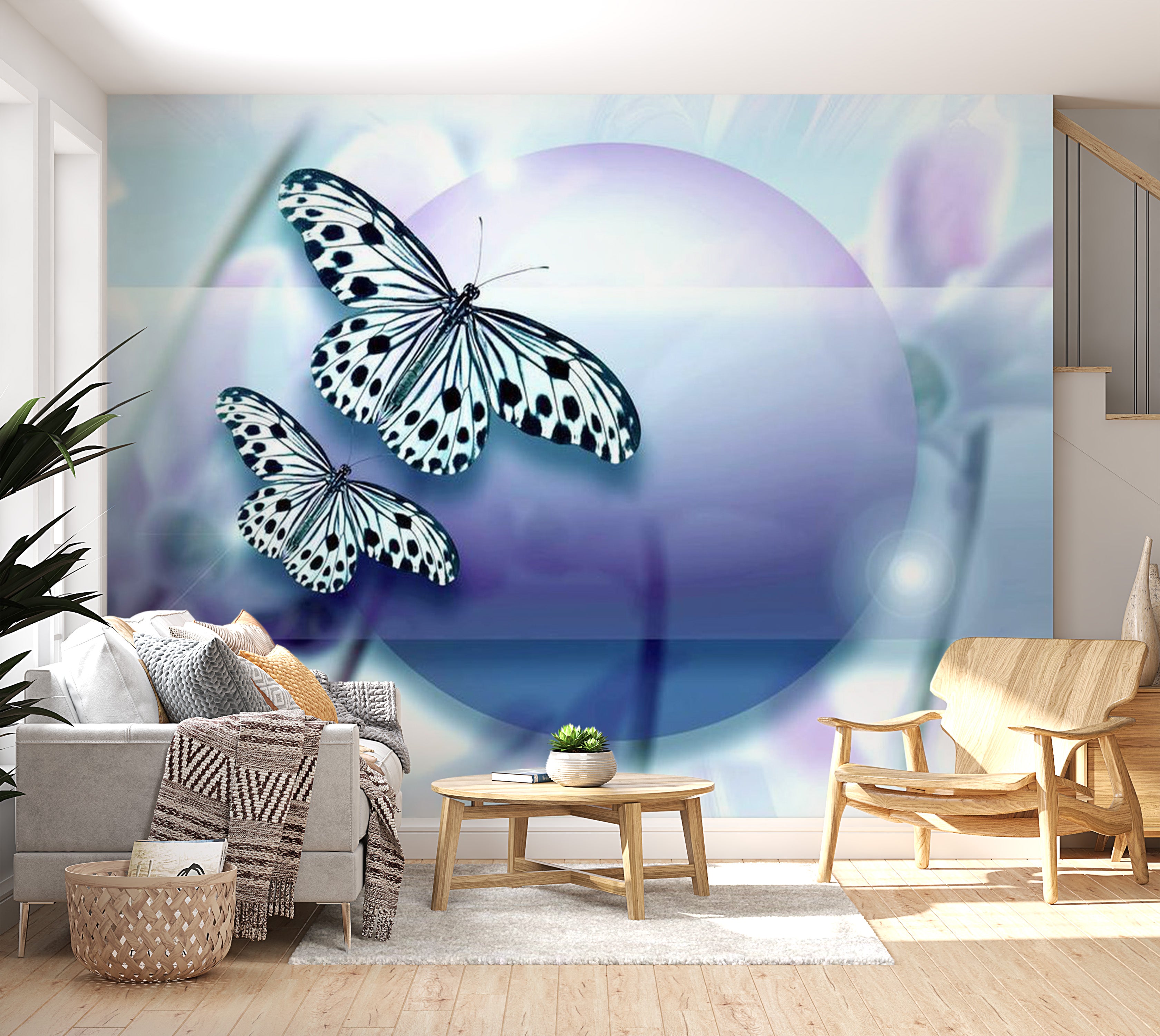 Animal Wallpaper Wall Mural - Butterfly Fantasy