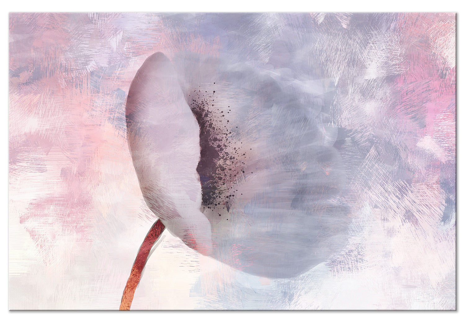 Abstract Canvas Wall Art - Windy Flower