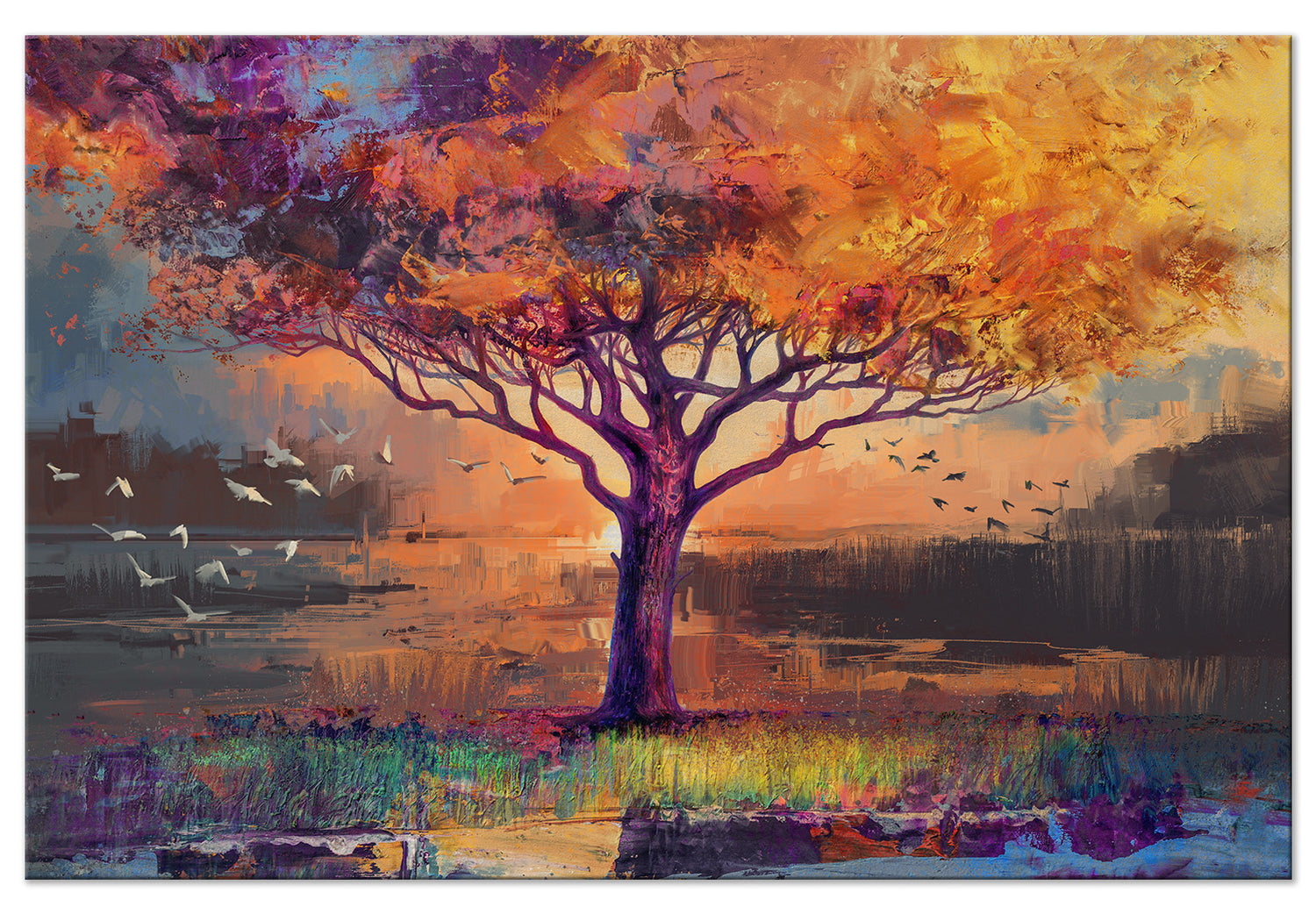 Landscape Canvas Wall Art - Autumn Sketches