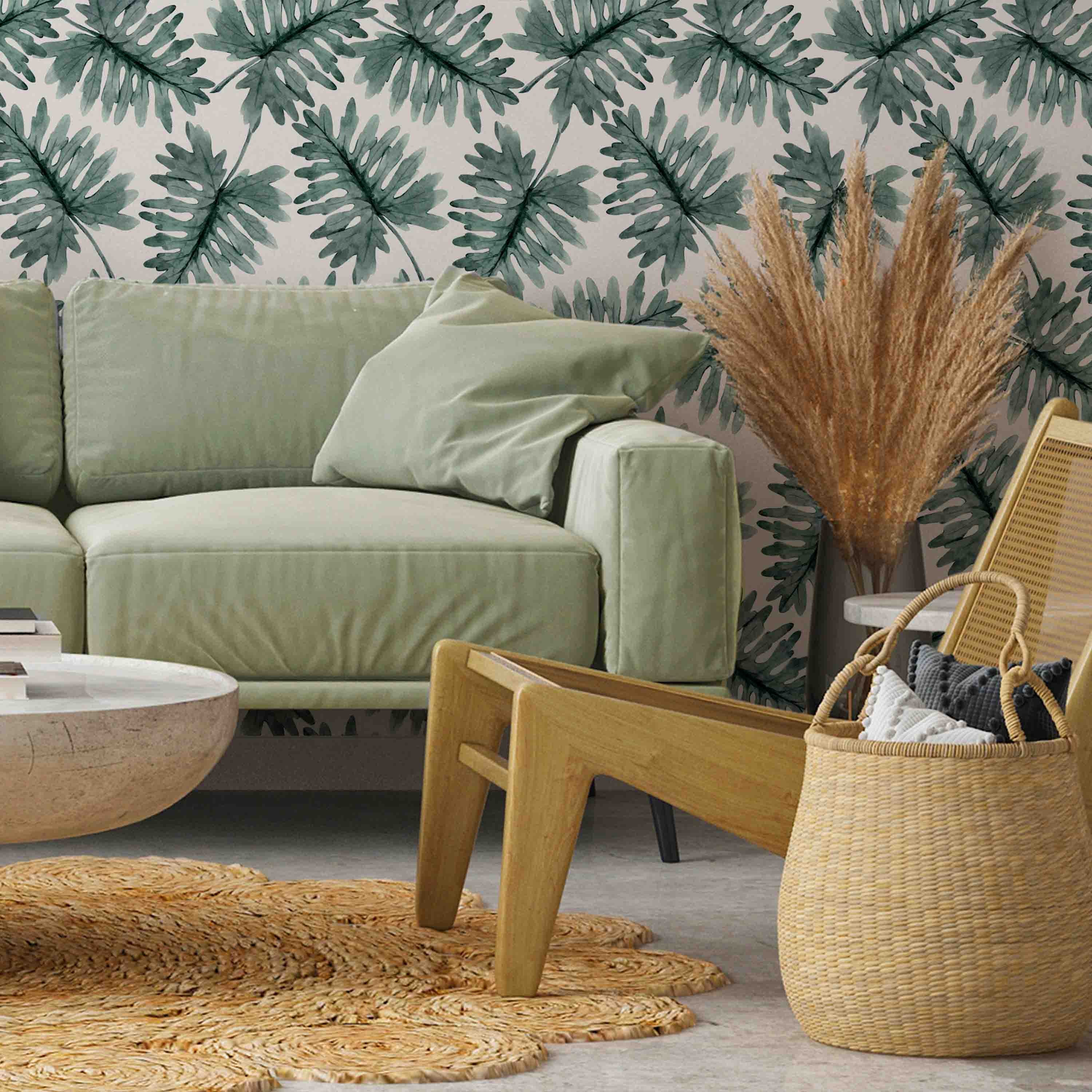 Repeating Wallpaper Roll - Dance Of The Leaves