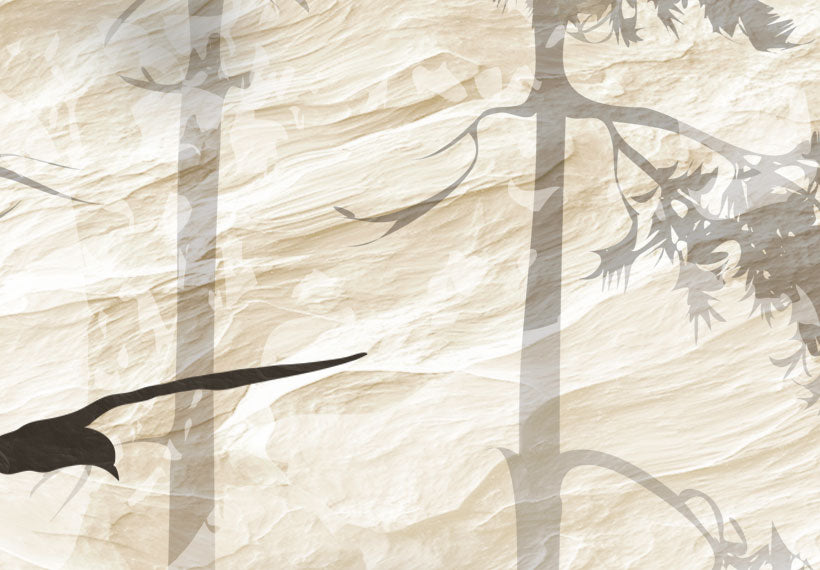 Stretched Canvas Landscape Art - Paper Forest
