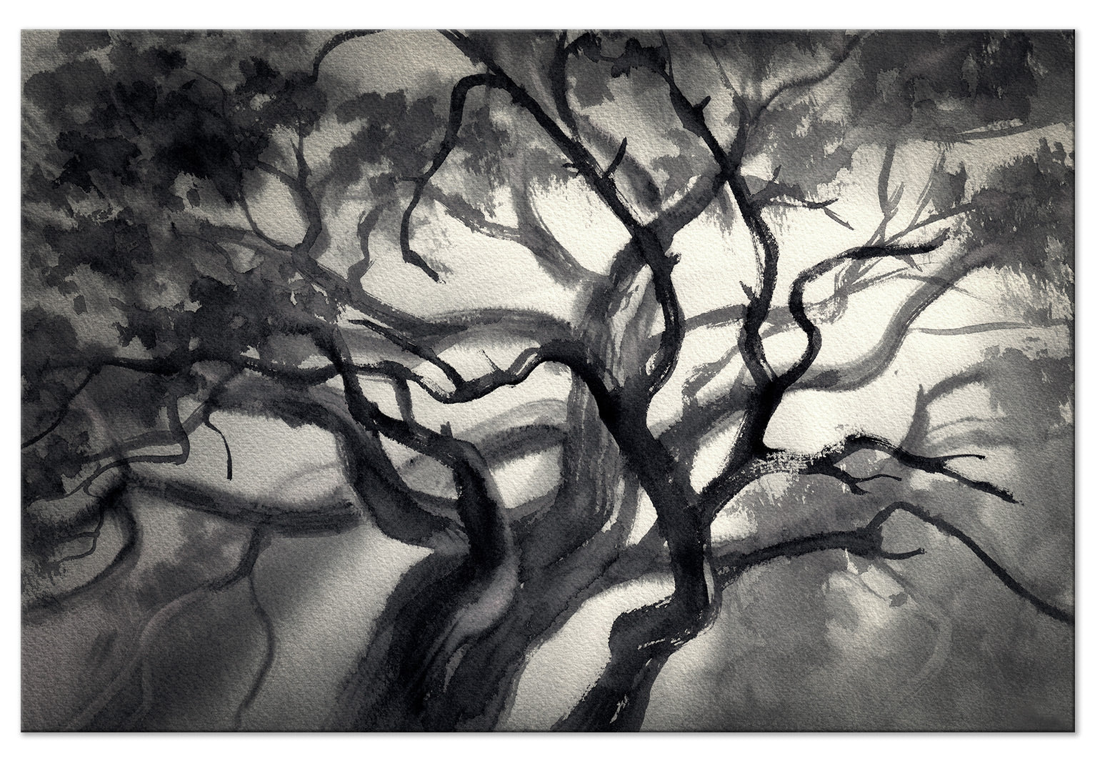 Landscape Canvas Wall Art - Lighted Branches