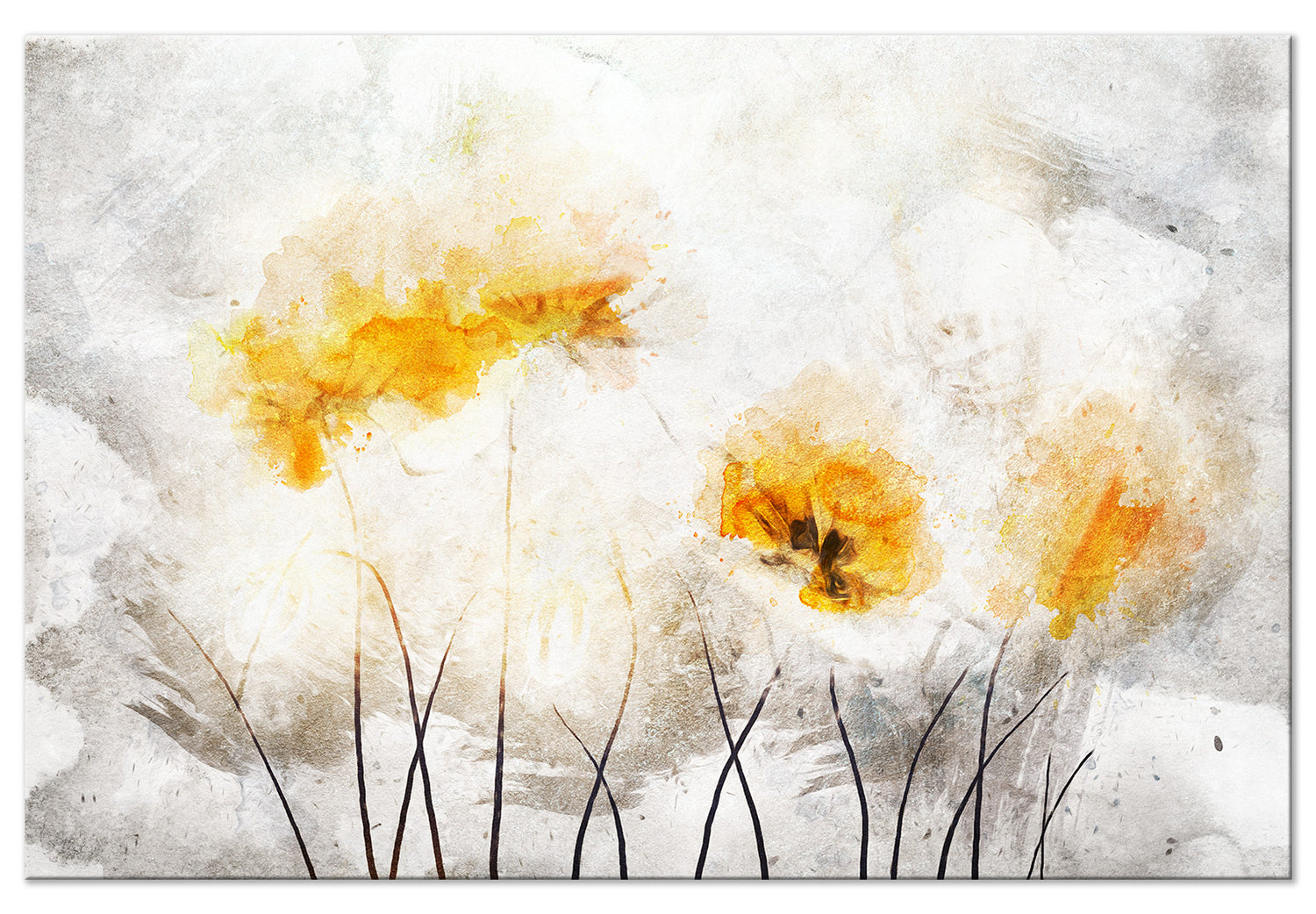 Floral Canvas Wall Art - Light Side of the Nature