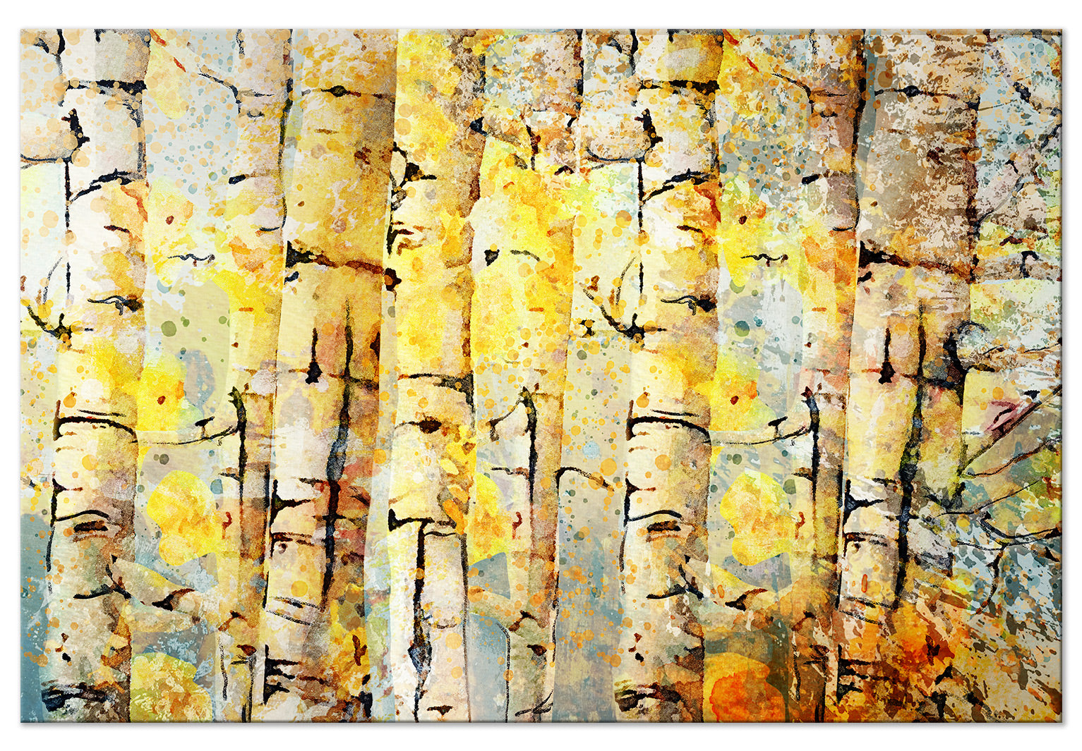 Landscape Canvas Wall Art - Summer Colors of the Forest