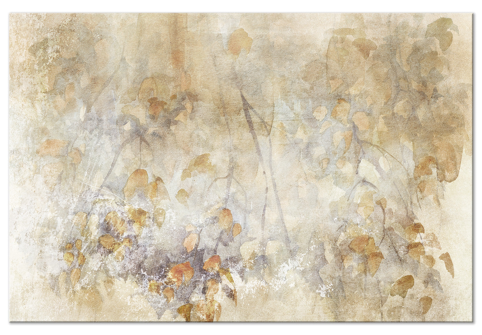 Abstract Canvas Wall Art - Nature in Watercolor