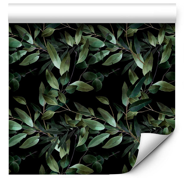 Repeating Wallpaper Roll - Winged Green