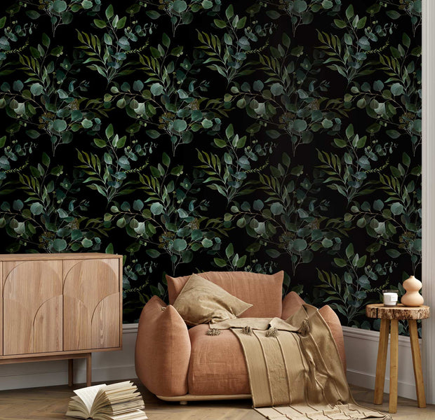 Repeating Wallpaper Roll - Painted Nature