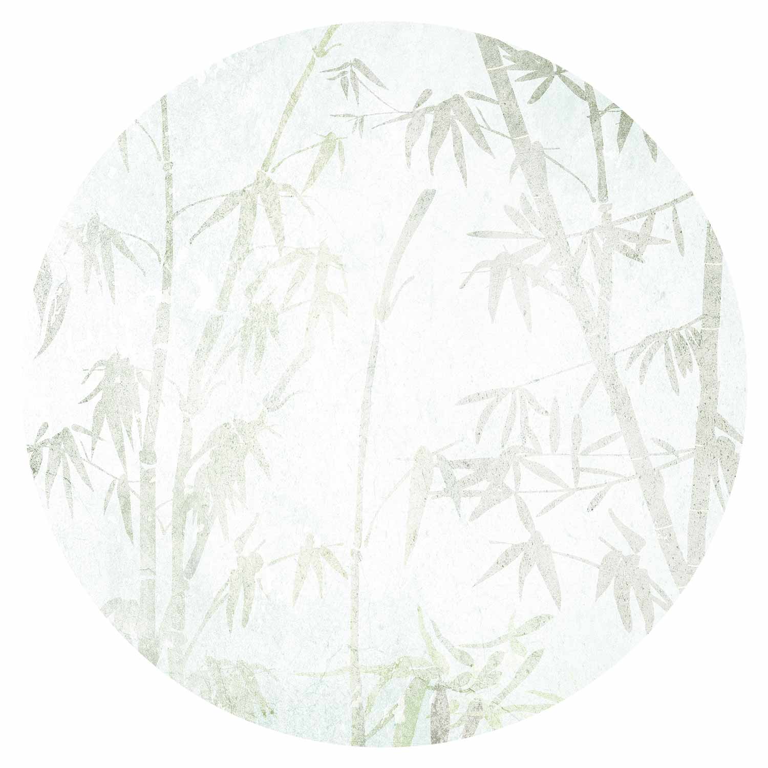 Round Botanical Wall Mural - Jungle In Asia