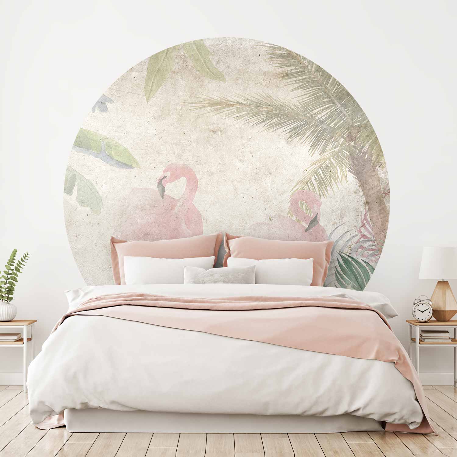 Round Wall Mural - Birds In The Jungle
