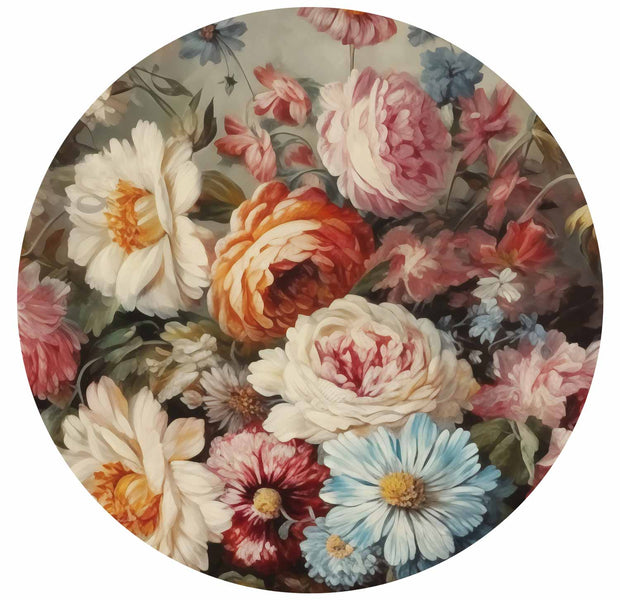 Round Wall Mural - The Scent Of Garden Flowers