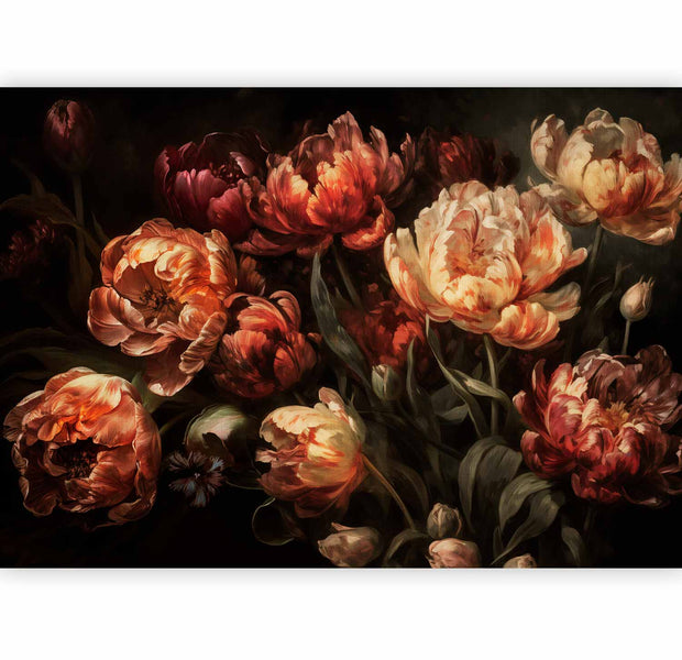 Premium Floral Wall Mural - Blooming Tulips