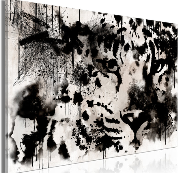 Abstract Canvas Wall Art - Black Look