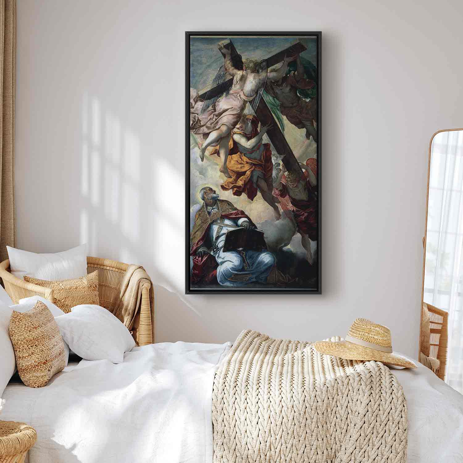 Floating Framed Canvas Art - The Vision of St. Peter - Jacopo Robusti Tintoretto