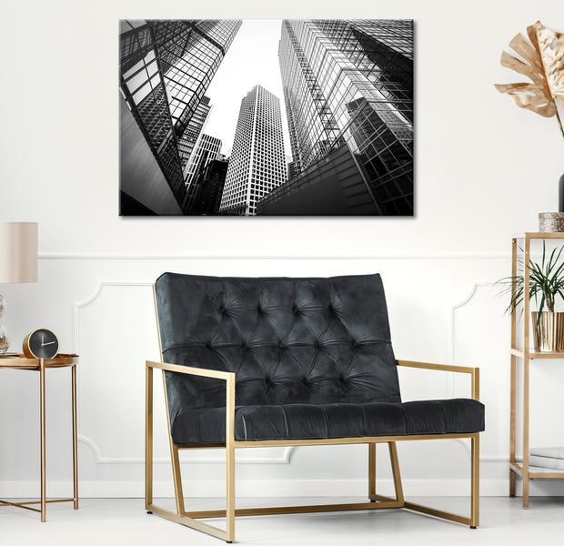 Cityscape Canvas Wall Art - City of Glass