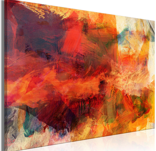 Abstract Canvas Wall Art - Explosion of Wild Colors