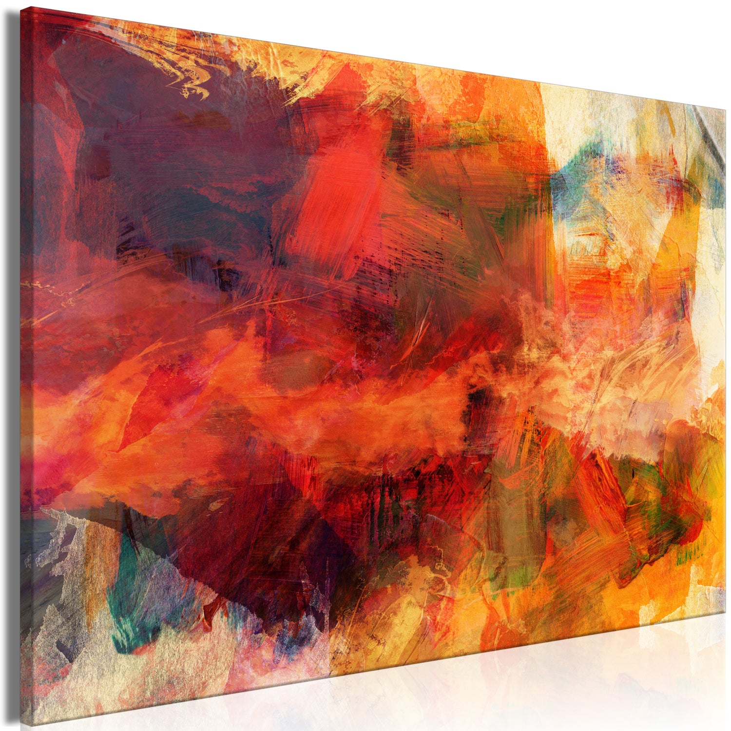 Abstract Canvas Wall Art - Explosion of Wild Colors
