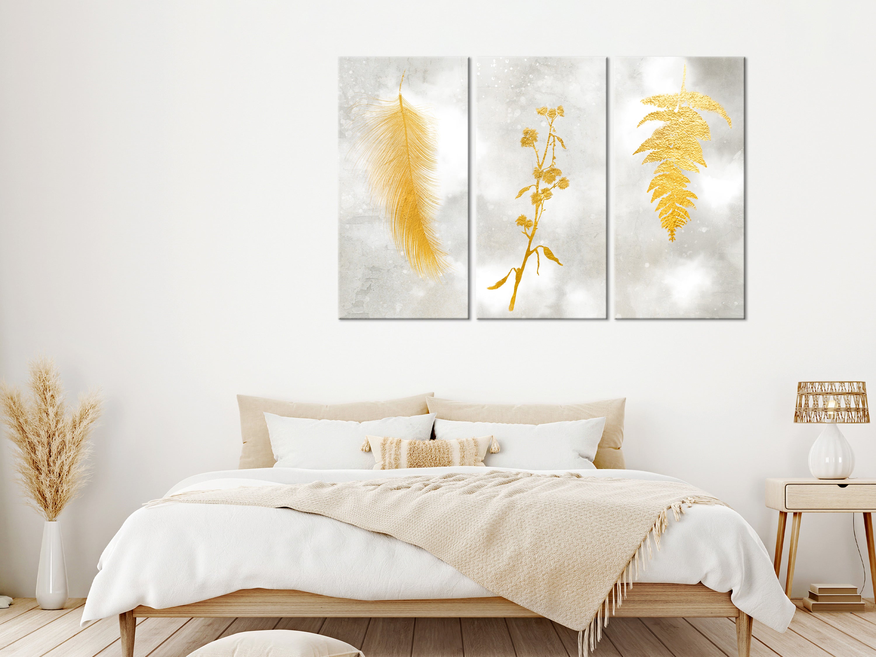 Botanical Canvas Wall Art - Delicate Chic - 3 Pieces
