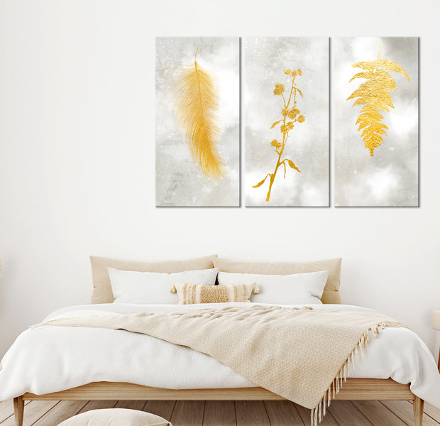 Botanical Canvas Wall Art - Delicate Chic - 3 Pieces