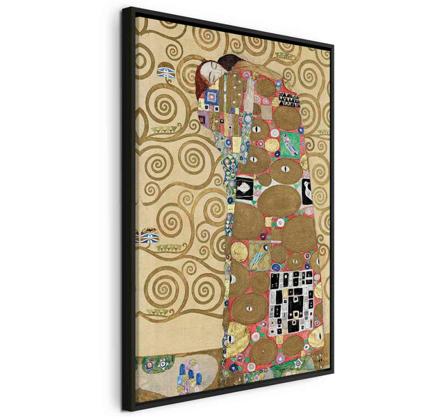 Floating Framed Canvas Art - Fulfillment - Gustav Klimt