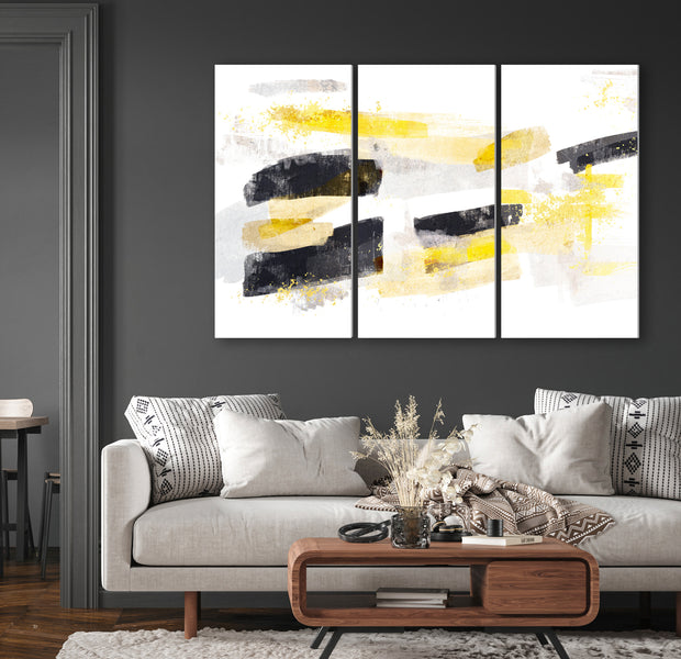 Abstract Canvas Wall Art - Modern Chic - 3 Pieces