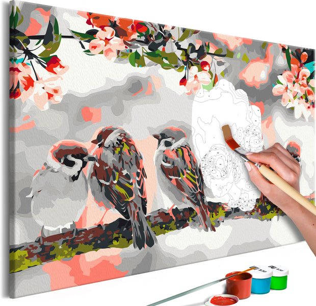 Paint By Numbers Kit - Birds on the Branch