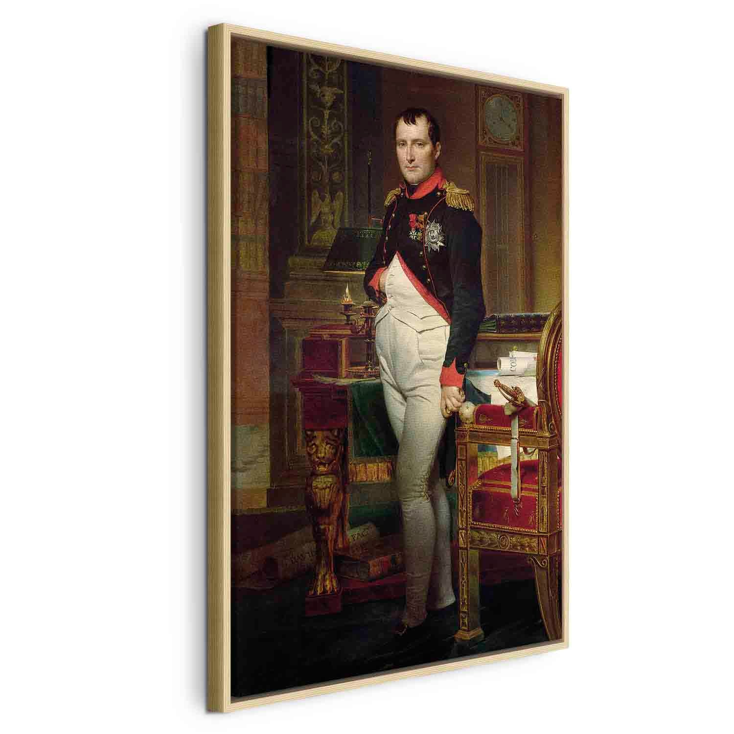 Floating Framed Canvas Art - Napoleon Bonaparte - Jacques-Louis David