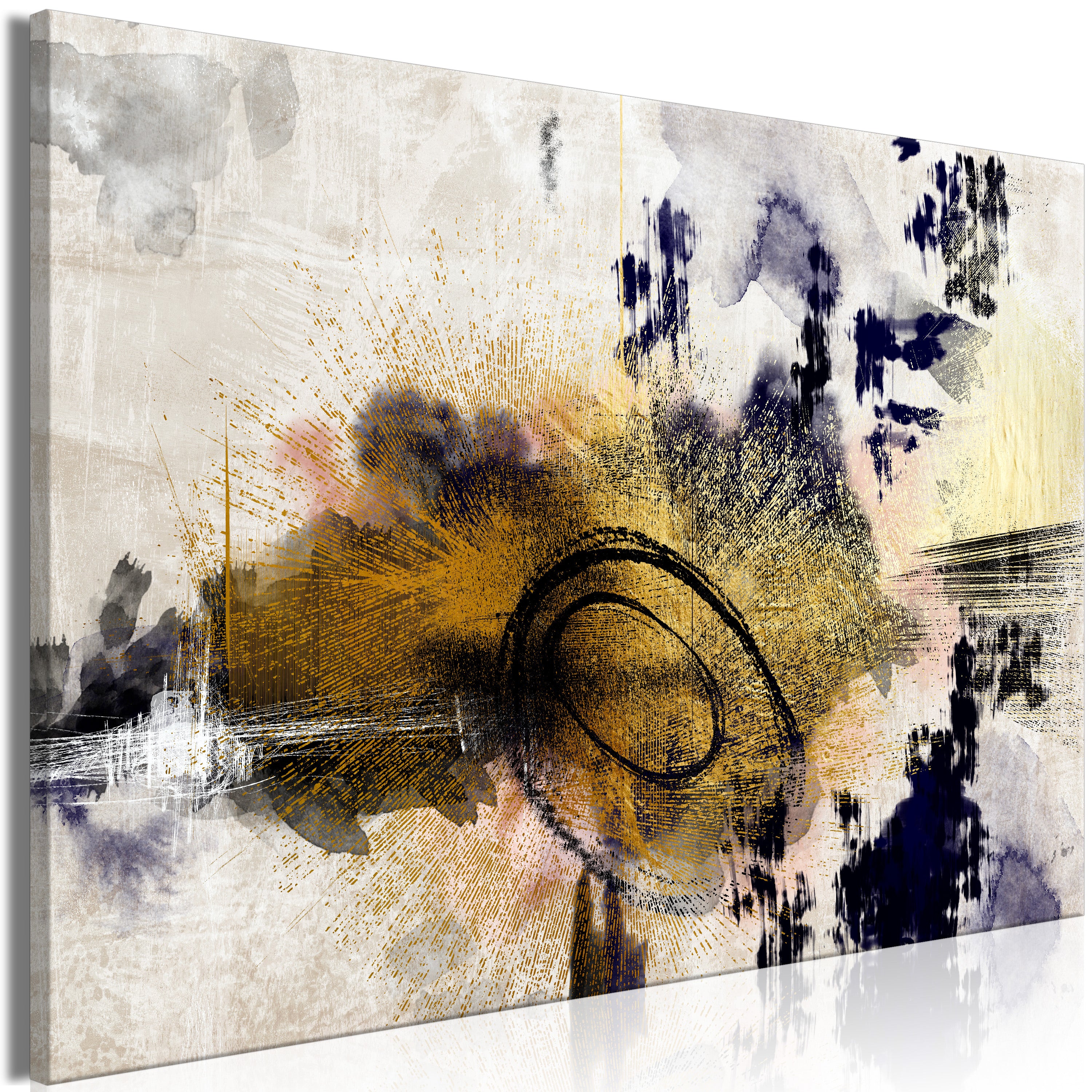 Abstract Canvas Wall Art - Morning on the River
