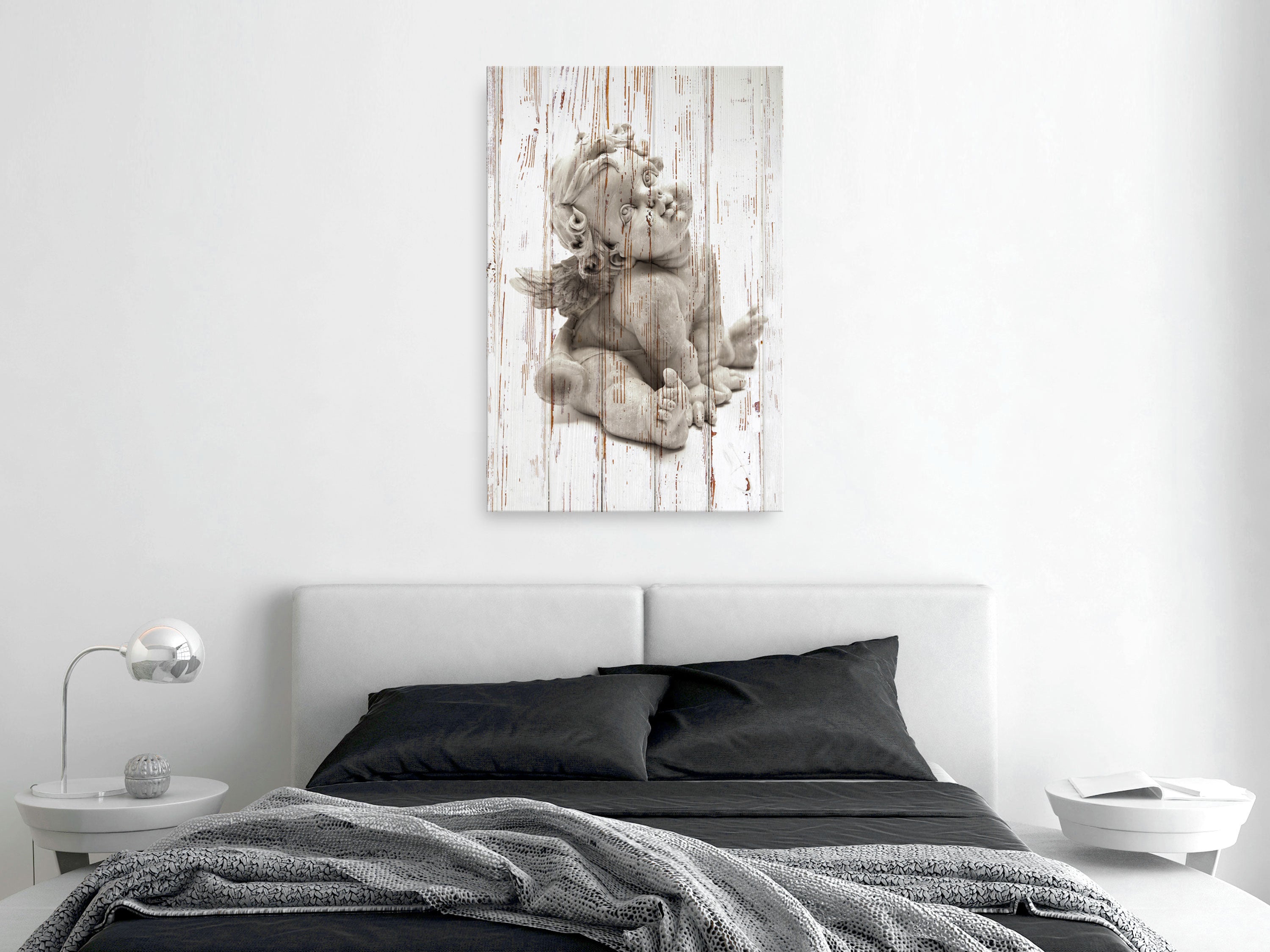 Vintage Canvas Wall Art - Pensive Cupid