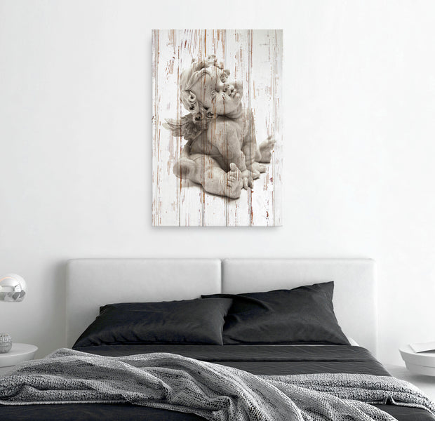 Vintage Canvas Wall Art - Pensive Cupid