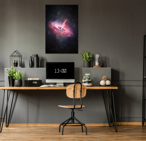 Space Canvas Wall Art - Lonely Galaxy