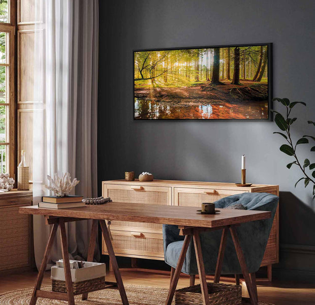 Floating Framed Canvas Art - Autum Forrest